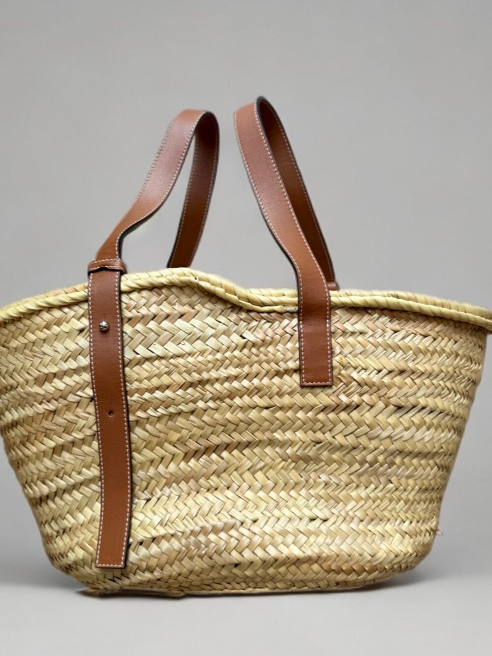 Loewe Anagram Large Palm Leaf Basket Handbag - Picture 2 of 10